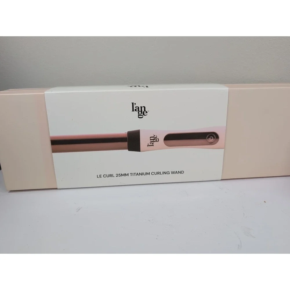 L'ange Le Curl 25mm Titanium Curling Wand Blush‎ Lange